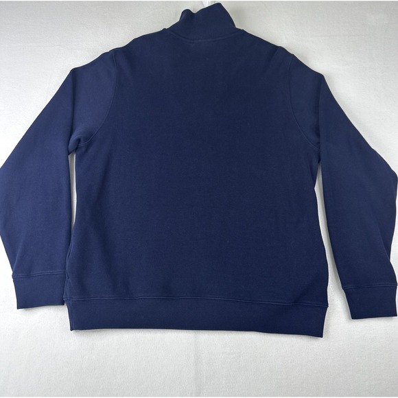 Lacoste 1/4 Zip Sweater Mens XL Blue Long Sleeve Mock Neck Jumper Cotton Casual - Picture 2 of 6